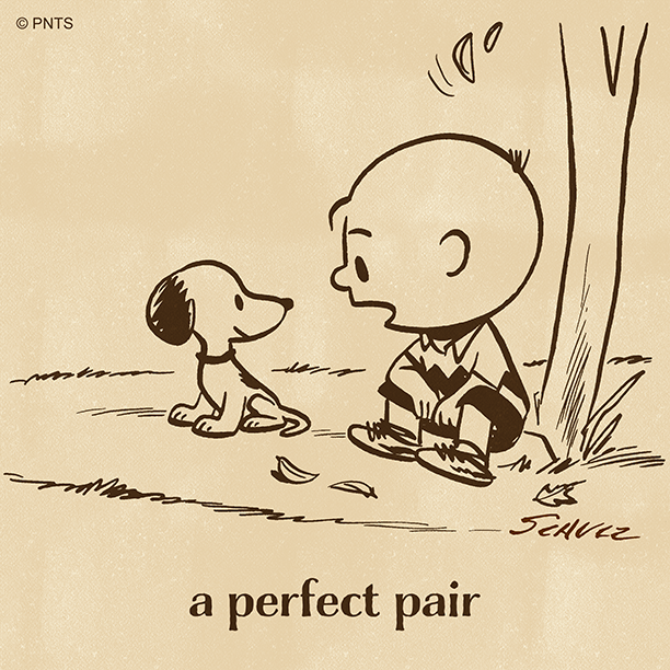 Snoopy's tweet photo. Perfect together since day one #FlashbackFriday https://t.co/0RLcju7cxj