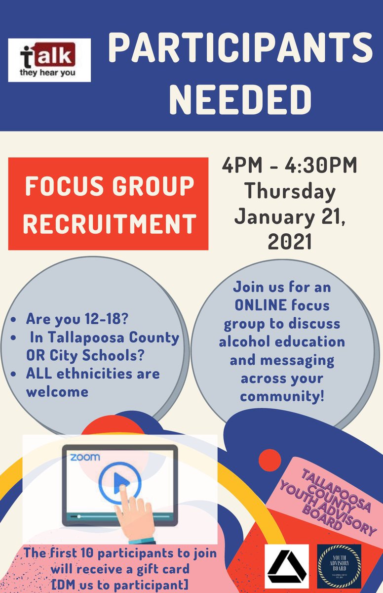 TallCoYAB's tweet photo. Click the link in our bio to register. [FOCUS GROUP WILL BE ONLINE ONLY] https://t.co/92rUw2mpCS
