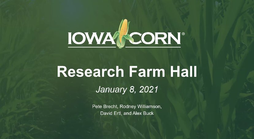 iowa_corn's tweet photo. The first Farm Hall call has been called to order. Thank you for joining us today! #StrongerTogether https://t.co/qEumWWV7Q7