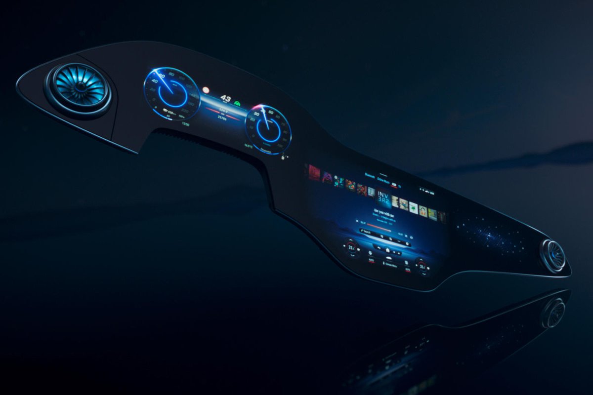 VMilliondots's tweet photo. Mercedes is taking its MBUX infotainment technology to the next level in the EQS.Mercedes-Benz has unveiled an advanced new screen-based dashboard design that is set to be offered in the forthcoming EQS luxury EV. Called MBUX Hyperscreen, https://t.co/IPo2KlGZl6