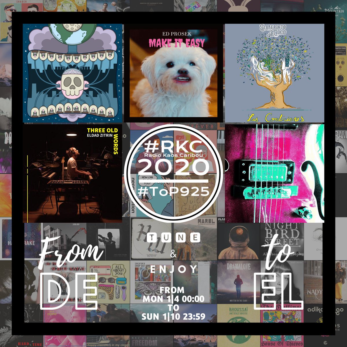 Coming up on #🆁🅺🅲 in
2020 #ToP925
▂▂▂▂▂▂▂▂▂▂▂▂▂▂
PART 5 | DE To EL

EATERS | <a href="/EdProsek/">Ed Prosek</a> | El Laberinto del Coco x <a href="/AmaRiosMusic/">Ama</a> x <a href="/ChamirBonano/">Chamir Bonano</a> x @kianimedina | E. Zitrin | <a href="/ElectroBluesSoc/">ElectroBluesSociety</a> x Michel Peters

🆃🆄🅽🅴 📻 radiokc.fm
