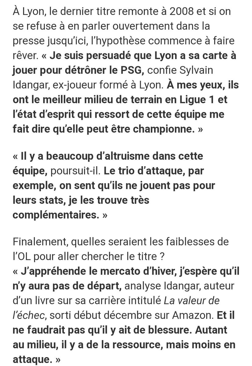 Qu'en pensez-vous? Lyon champion de France ligue 1 cette saison? #ouestfrance #editiondusoir