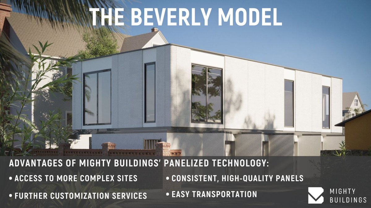 mightybuildings's tweet image. Introducing our new over-the-garage Beverly model produced by a unique #panelized system where the panels of the home are produced at our off-site production facility and then shipped and assembled on-site! 😄👏🎉products.mightybuildings.com/over-the-garage #MightyBuildings #Robotics #3Dprinting
