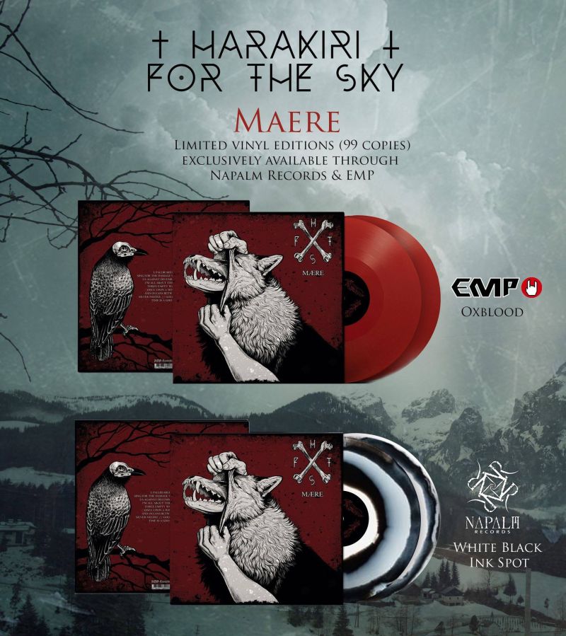 Another album design I am super happy to have worked on, including the backside, booklet and vinyl art for the band Harakiri for the Sky with their new album 'Maere' which will come out this year! ? 