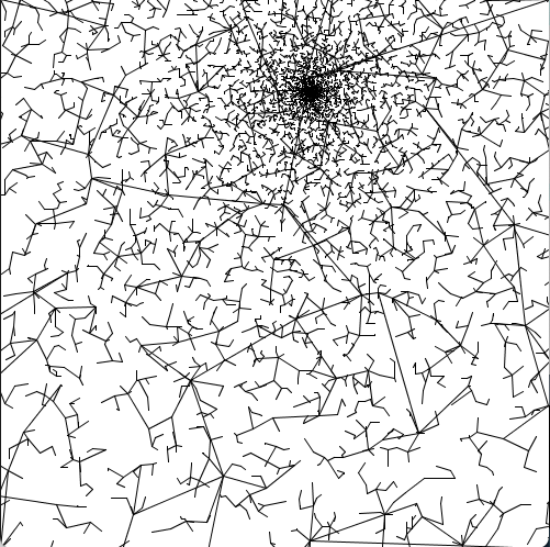 Catching up on #genuary #genuary2021  with day 6: triangle subdivision. I'm not taking the prompt tyo literally 😉