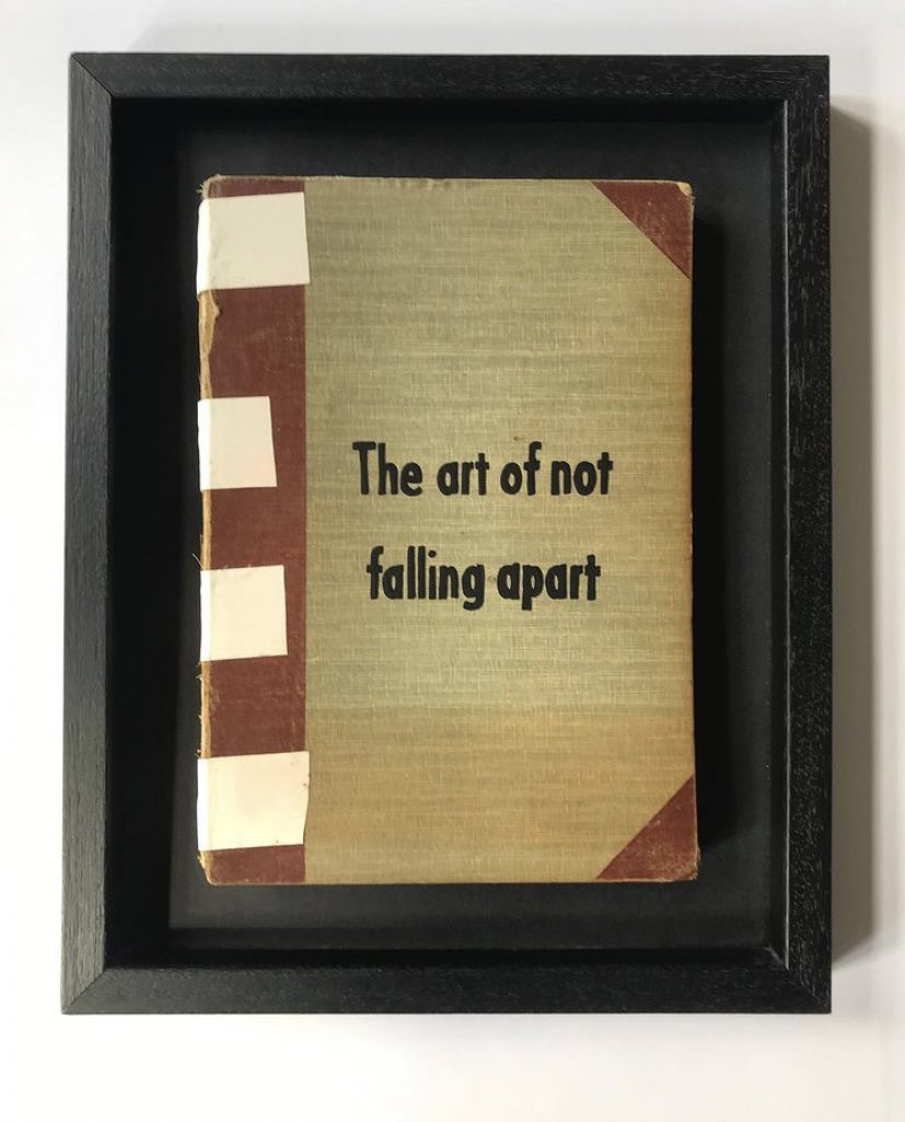CloudGalleryNYC's tweet photo. We are obsessed with @johandeckmann ideas for books. Don’t judge a book by it’s cover. For more relatable art posts go visit his Instagram @johandeckmann 

#ArtForThought #johandeckmann #ContemporaryArt #ContemporaryArtCollectors #FoundObjectArt #FoundObject #InspirationalQuotes https://t.co/N8pGFS66cn