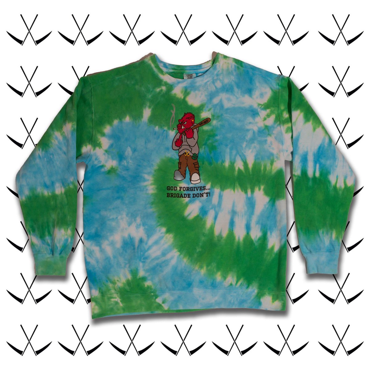 BRIGADEUSA's tweet photo. Do Or Dye Threads/Brigade “Hog Country” Crewneck Sweatshirt is available now on our online shop.

https://t.co/g1TH0T52UW https://t.co/nKicwg2WIA