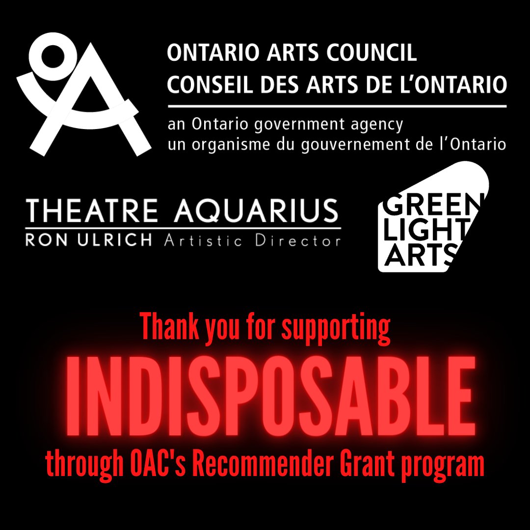 GTCBrantford's tweet photo. We would like to send a huge thank you to @ONArtsCouncil @GreenLight_Arts &amp; @theatreaquarius for providing us with Recommender grants in 2020 to pursue the planning and creation of INDISPOSABLE 👏

In case you missed it:
👉 https://t.co/6NN9sQacNz
👉 https://t.co/VW9Gwc3SBQ https://t.co/eXJi2AJcpA