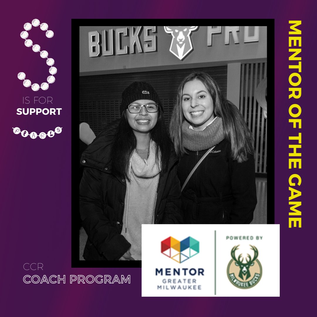 (3/3) This duo is killing it and we're thrilled to share that @mentorgreatermke in collaboration with the @bucks are honoring these two as Mentor and Mentee of the Game at the game on January 13th! Let's hear it for Beatris and Leslie! 

#mentorship #coach #mentor #youthmentor