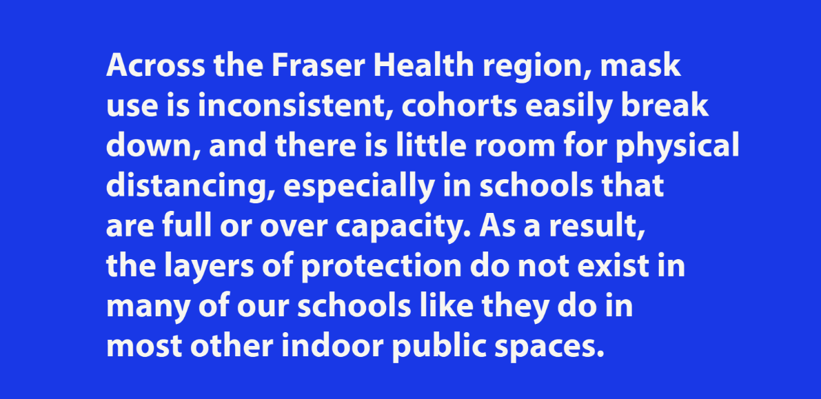 The 12 BCTF local presidents that represent #BCED teachers who work within the Fraser Health region have released a joint letter calling on @FraserHealth to improve health and safety standards in schools. #BCpoli, read it at
bctf.ca/NewsReleases.a…
Thread⬇️