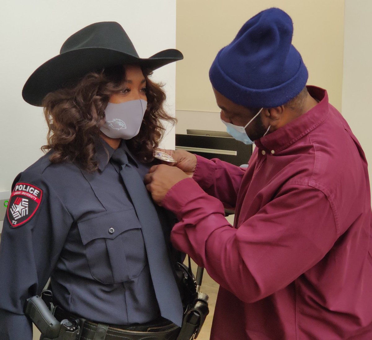 LamarPD's tweet image. Please join us in welcoming our newest LUPD patrol officers, Ofc. Norris and Ofc. Stilwell.  Both recently completed the LIT Regional Police Academy—congratulations on such a huge accomplishment!