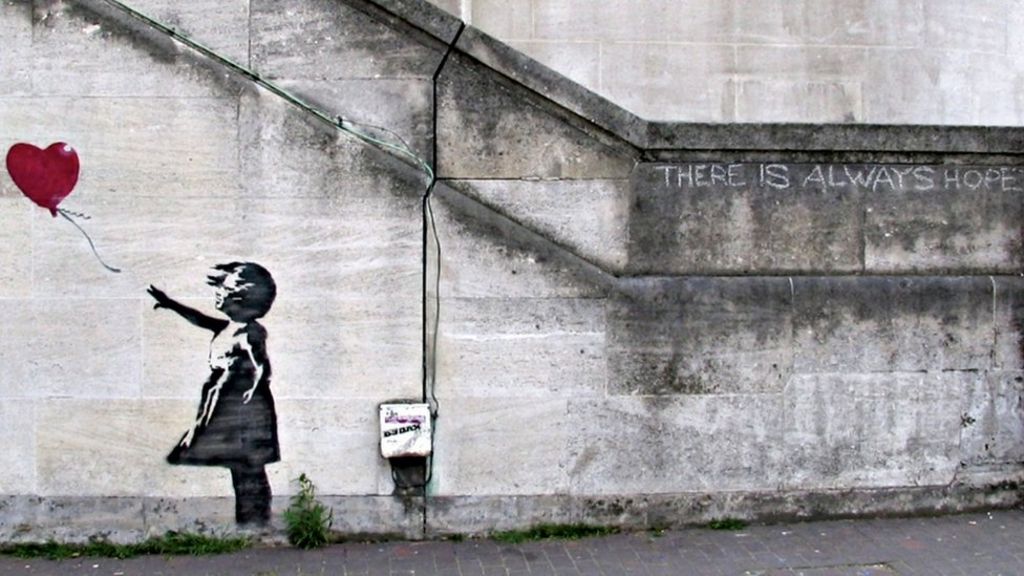 1) First things first. Banksy's true identify is unknown. He started as a freehand graffiti artist in the 90's in Bristol, England.To this day, he remains anonymous.