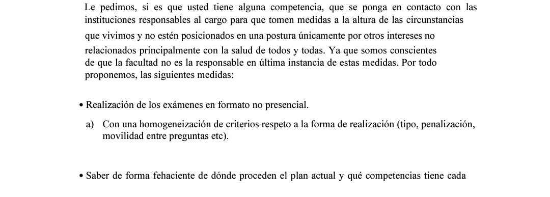 SerenAranda's tweet photo. Sabemos que no somos lxs únicxs afectadxs, pero desde la UAM hemos elevado una queja respecto a la situación actual de la presencialidad de los exámenes. Se agradece el apoyo y la difusión. #ExamenesOnlineEspana https://t.co/dE9F4VRlJ5