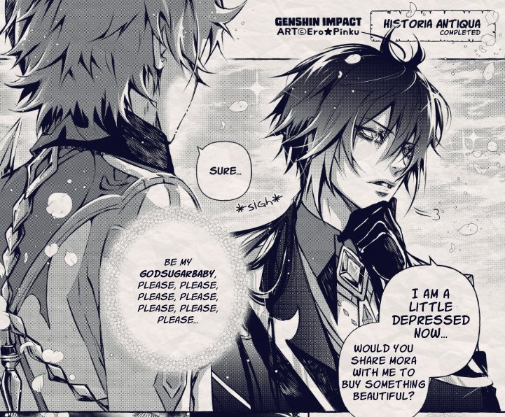✨Zhongli &amp; Tartaglia✨??? A practice~༼ ༎ຶ ෴ ༎ຶ༽ Childe, makes him happy, please.

#GenshinImpact #原神 #chili 