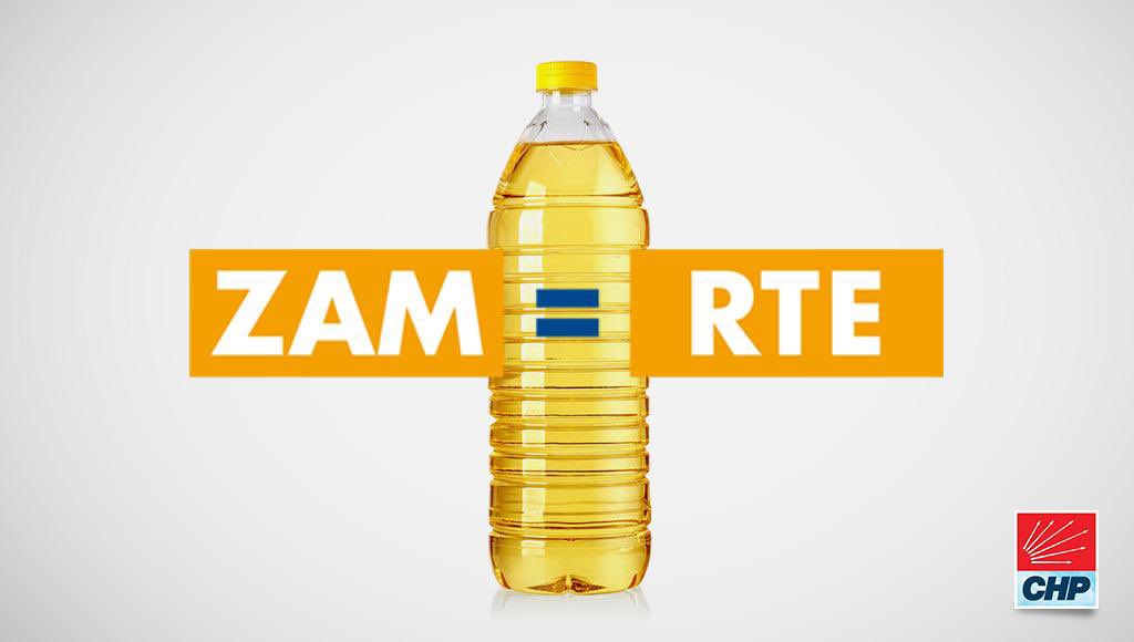 Ayçiçek yağına %60 zam geldi, asgari ücrete ise %21.. Söyleyeceklerim bu kadar. #ZamEşittirRTE