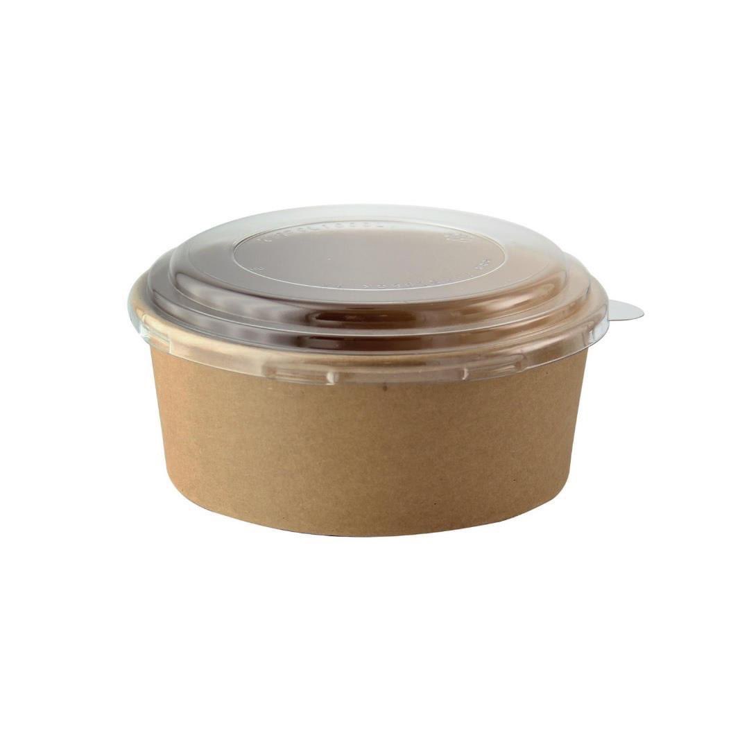 We have the durable and versatile food delivery packaging you want, like these Round Kraft To Go Containers. Perfect for keeping the right food temperature and for preventing leakage, leaving your customers to enjoy more of their food! #kraft #togo #delivery #kloversales