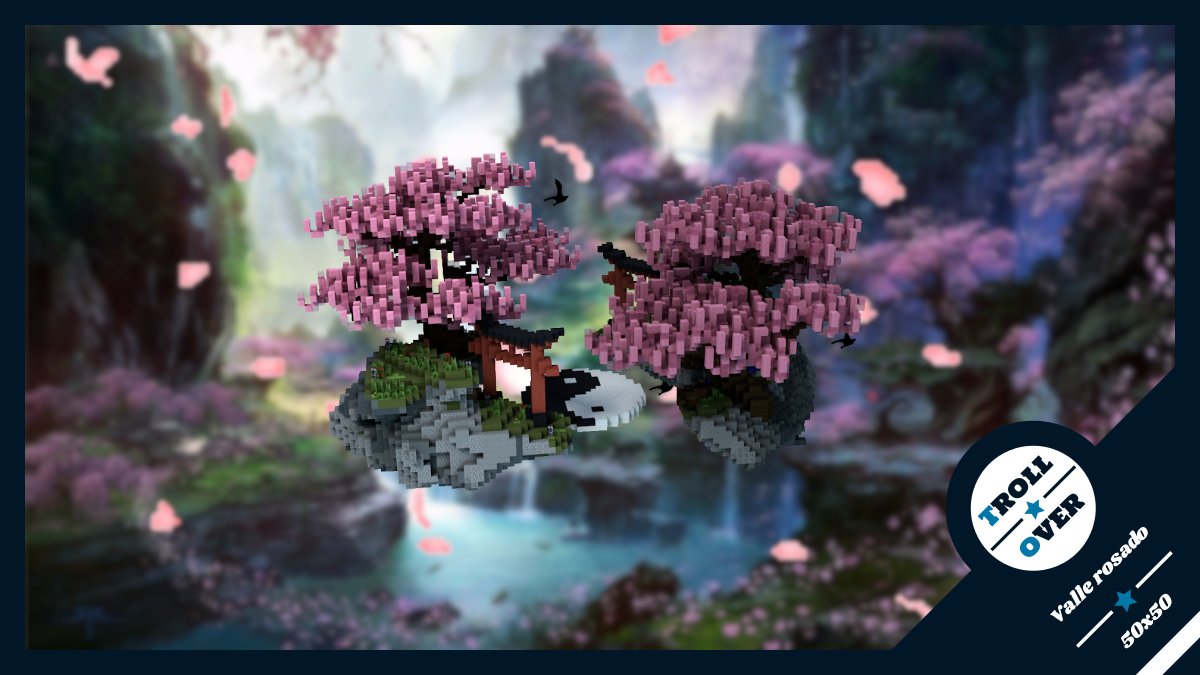 TrollOverST's tweet photo. Valle Rosado | 50x50
Thematic: Oriental
Builder: @roc_ney64_
Render: @ctdecasf
TrollOver Discord: https://t.co/P3rX04Ka2u
Status: Sold to @VillalandNet
#Minecraft #Minecraftbuilds #MinecraftServer #BuildersRefuge #MarketPlaces #TrollOver #BuildersHispanos https://t.co/vZBE1rPiR8