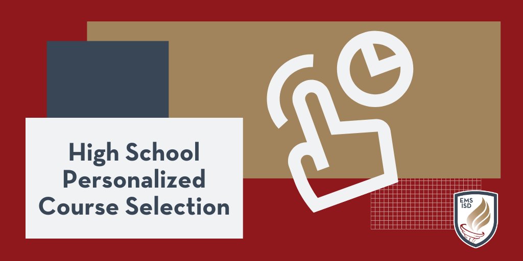 High school Personalized Course Selection (PCS) for the 2021-2022 school year is now underway. PCS is the process of creating and annually revising 4-year plans that support yearly course requests. For more information, visit emsisd.com/personalizedco….