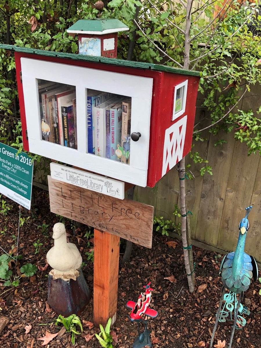 Scanning "The Unexpected Joys of Little Free Libraries" nytimes.com/2021/01/08/boo…, ours combines #2 and #3 plus a big dose of outdoor children's stories. After five years, can confirm the unexpected joy part -- highly recommend.