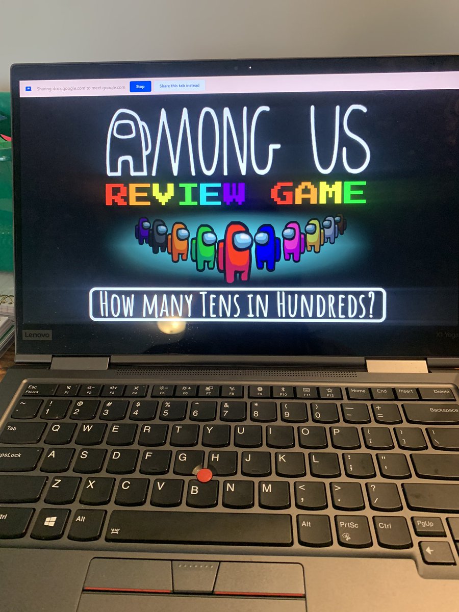 _BriaWright's tweet photo. My kids told me I’m acting “sus” in math today. They think I’m the imposter?! 😱 I’m just out here trying to have them practice and prove their math thinking! 🤣 They’ve been begging for Among Us, so I tried to deliver! Engagement? Off the charts 💯 #hawksdoitdifferent https://t.co/jL2mTqBYqo