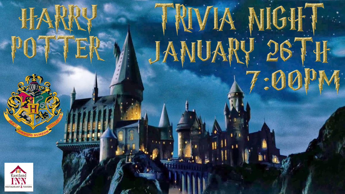 Tuesday Night Themed Trivia returns next week at the <a href="/Eastland_Inn/">Eastland Inn Tavern</a>. Trivia starts at 7pm, be sure to call and make a reservation. 
12th: 90s/00s R&amp;B
19th: Oldies Music
26th: Harry Potter
