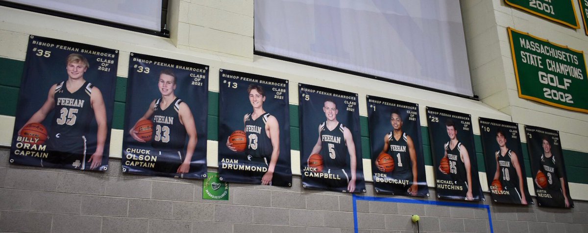 FeehanPitCrew's tweet photo. Although we can’t #packthepit and celebrate the seniors tonight, we would still like to give the biggest shout-out to these 8 seniors: Billy, Charlie, Adam, Jack, Eric, Yden, Justin, and Michael! Congrats on everything you have accomplished these last four seasons!!!🤩☘️ https://t.co/7UEdX3x9kc