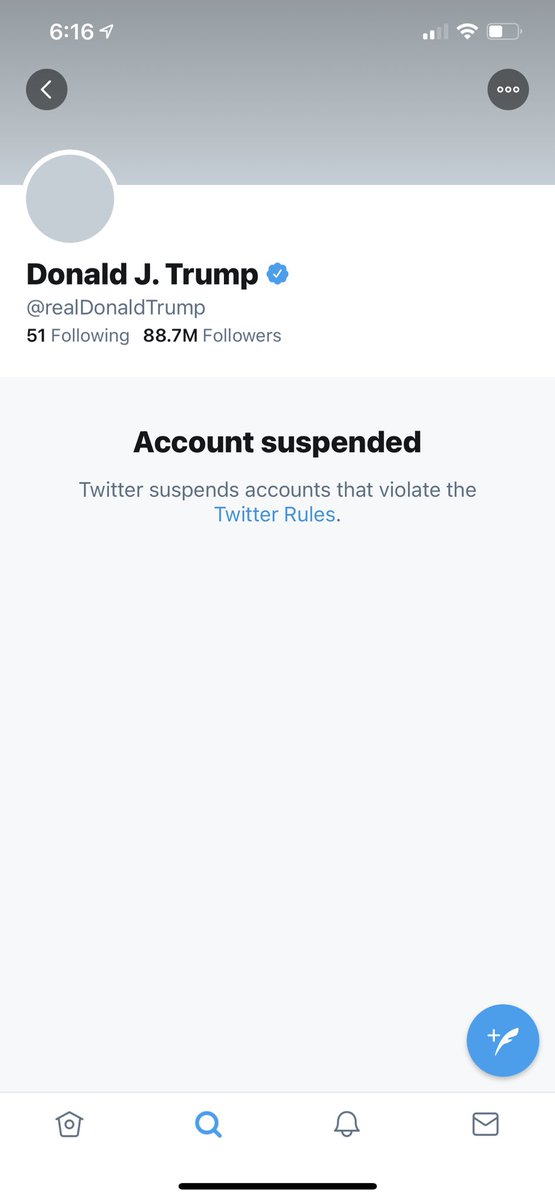 Looks like twitter conducted their own impeachment