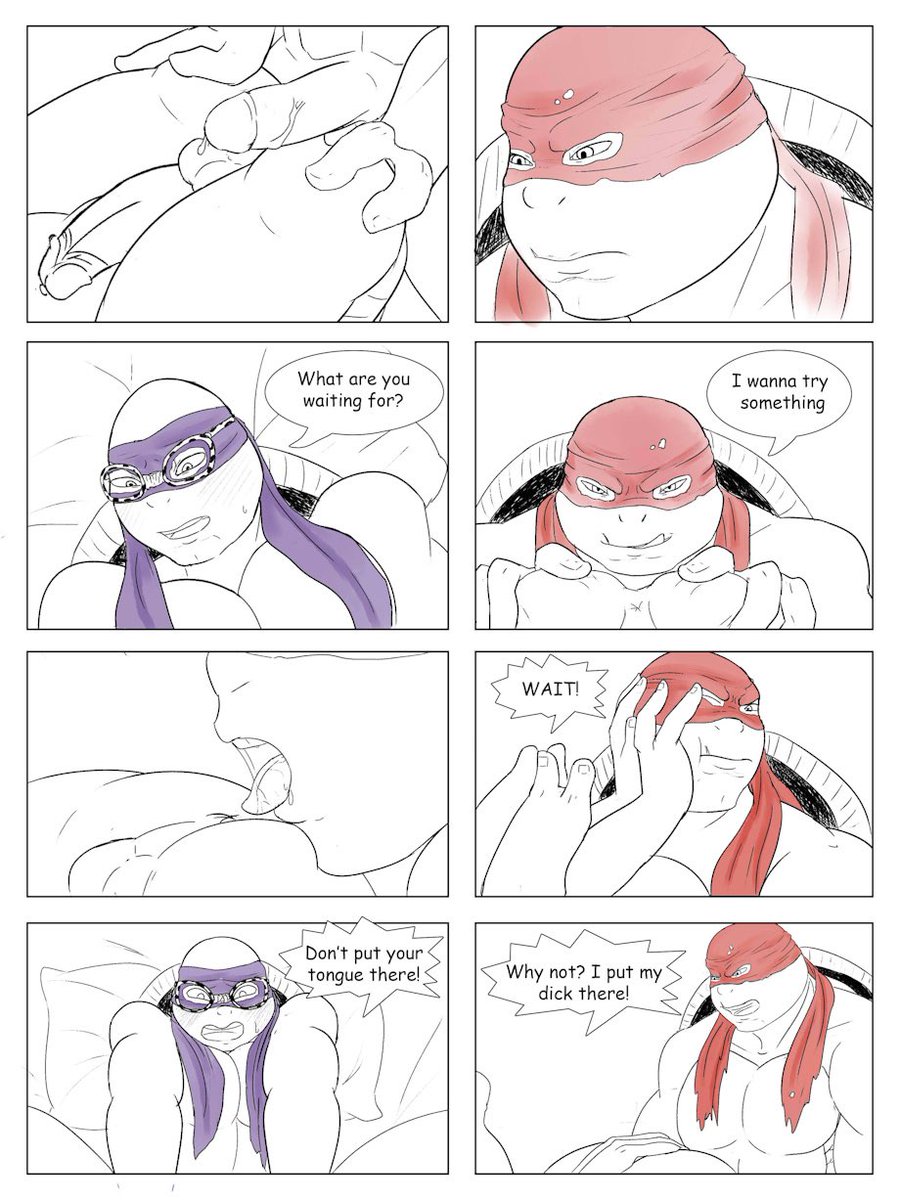 Crystalies23's tweet photo. aaah this comic is also one of my favorites! I remember that I put a lot of love in doing it!

sorry, I'm frustrated, I re-upload things when I get frustrated because I can't do the same 
#nsfw #tcest #raphatello #raphxdon https://t.co/d81PKqi2u7