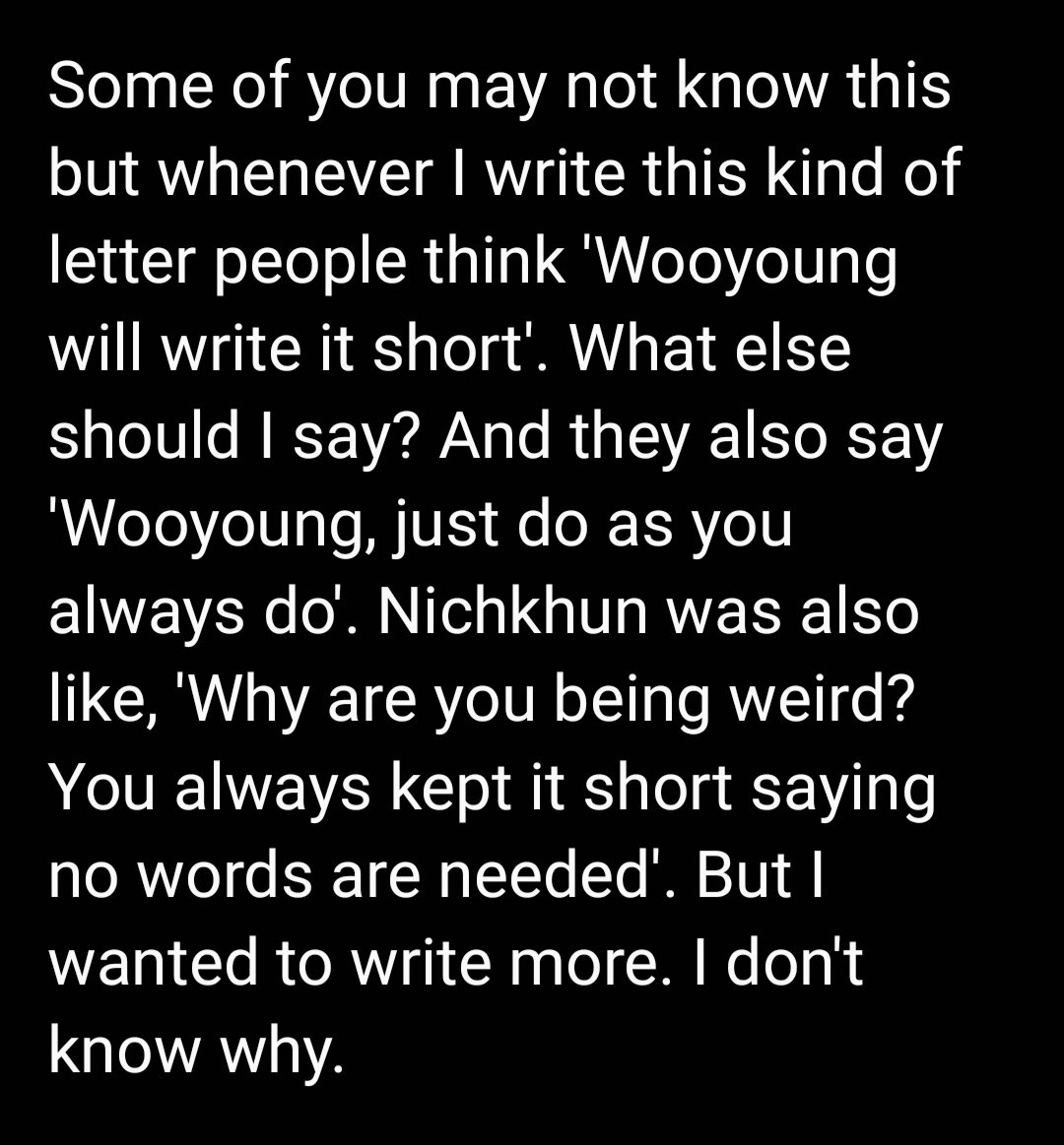 It's time to read the letters they wrote for each other and before they start, Wooyoung has something to say #우영  #장우영  #ウヨン  #Wooyoung  #JangWooyoung