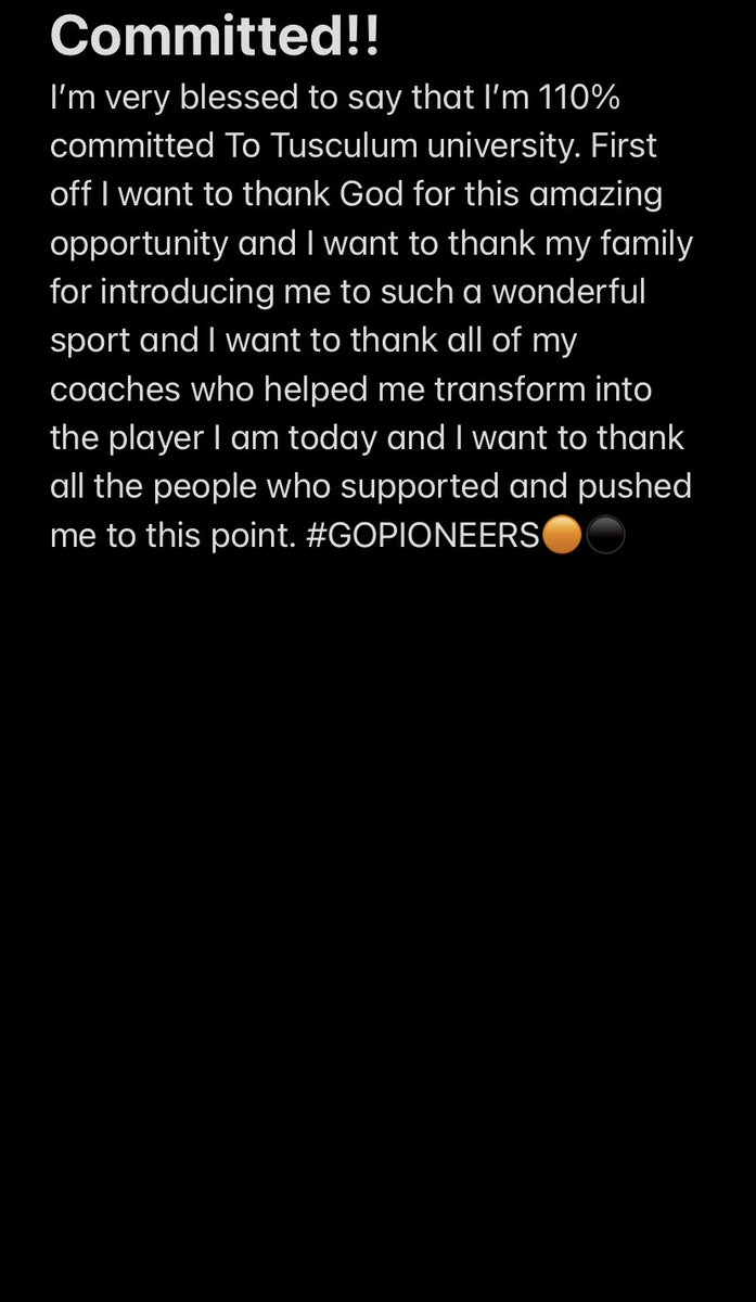 JamichaelBaxter's tweet photo. Extremely blessed to say that I’m committed to @TusculumFB @TUCoachWells @Kb1Raw @TUcoachO @ccsfootball1 @CSmithScout @TNGridironScout https://t.co/puoe872Glj