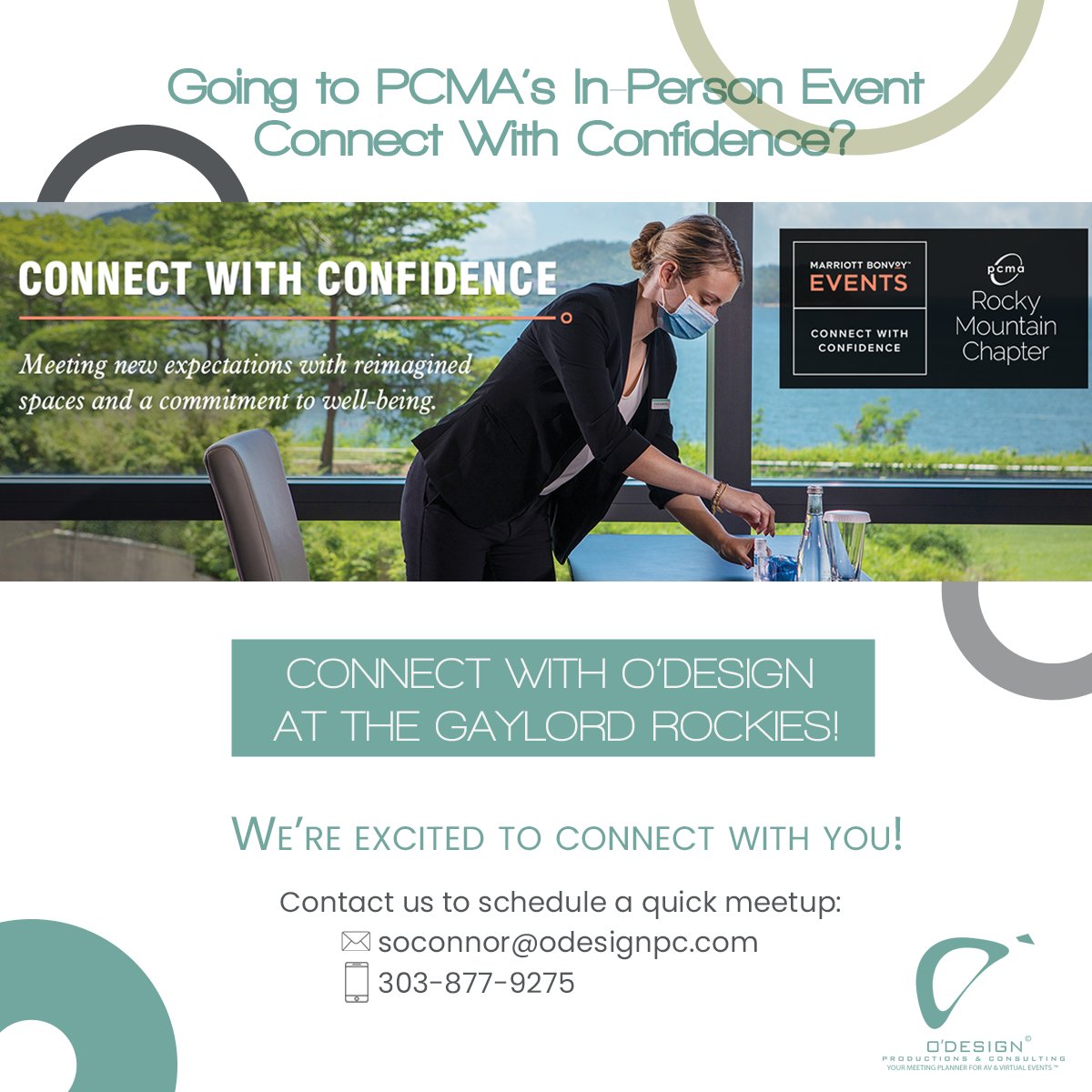 soconnor_odpc's tweet photo. Connect with O’Design Productions and Consulting at PCMA Connect With Confidence on January 13, 2021!
Call 303-877-9275 or email soconnor@odesignpc.com to schedule a quick meetup.
#PCMA #eventspros #meetingpros #hybirdevents #audiovisual #productions #eventmanagement https://t.co/BavxPsfJHl