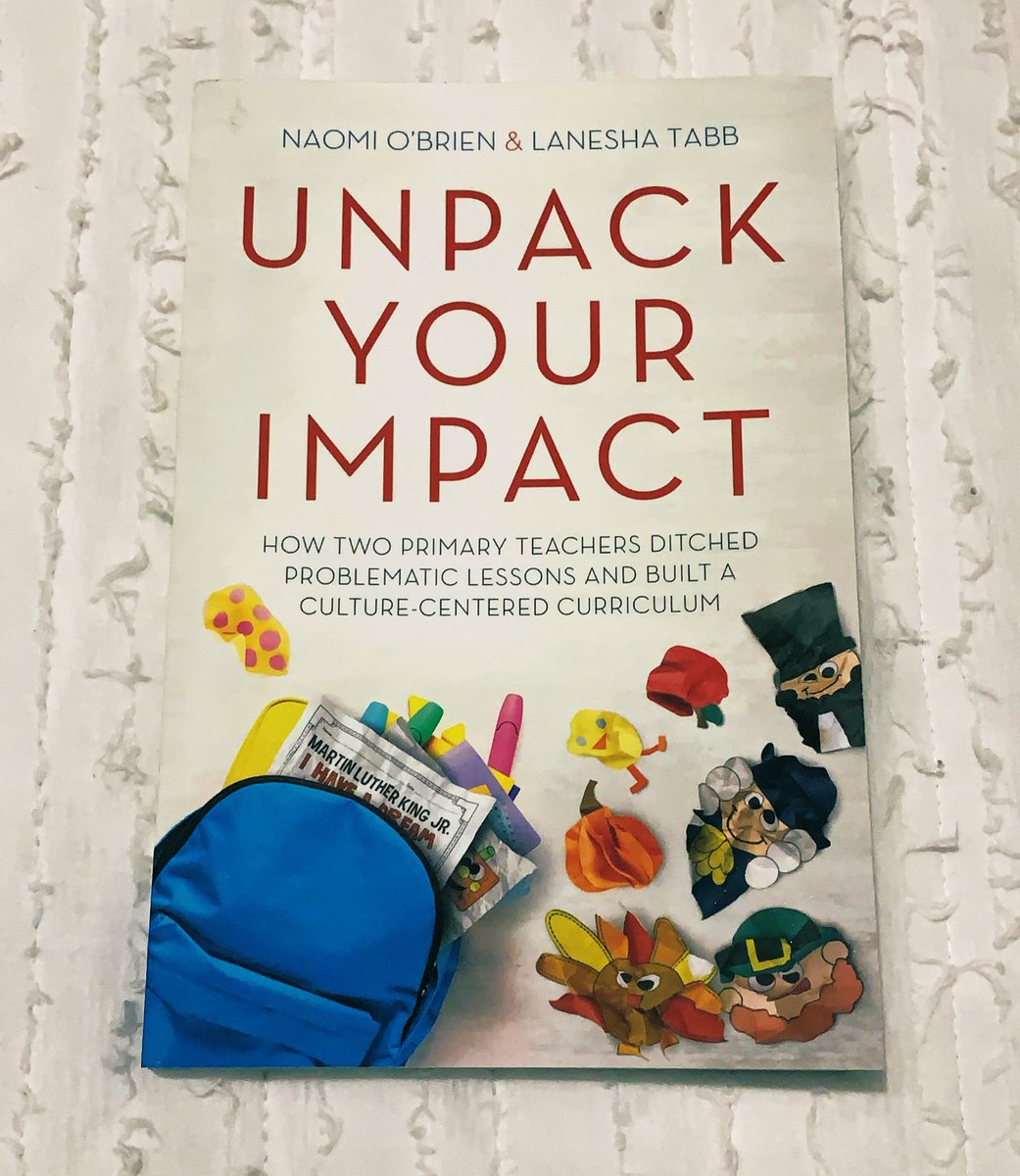 Another appropriate week to read and reflect with @apron_education #UnpackYourImpact @dbc_inc #HardHistory #CriticalConversations #WorkinProgress