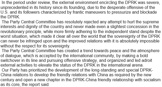 Interesting (albeit standard) discussion of the external environment and relations with the US & China.