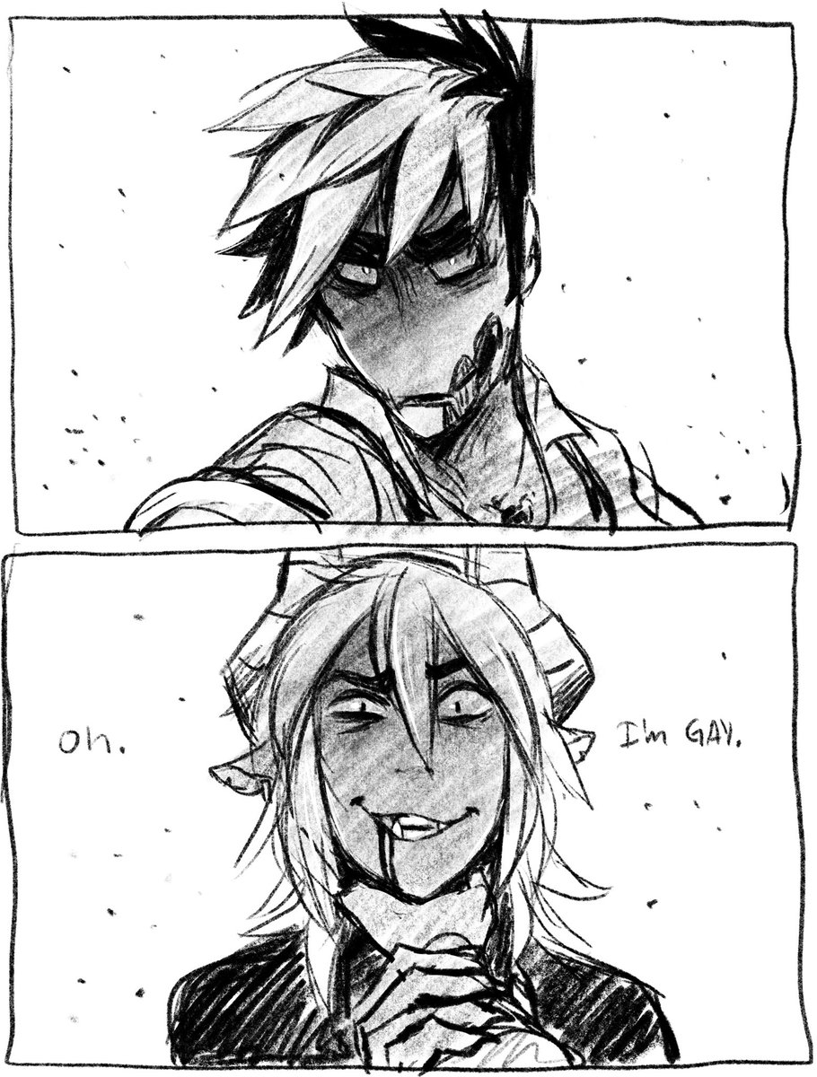 Sorry to tell you dude, but when I made the characters over 10 years ago, they were gay ✨ 