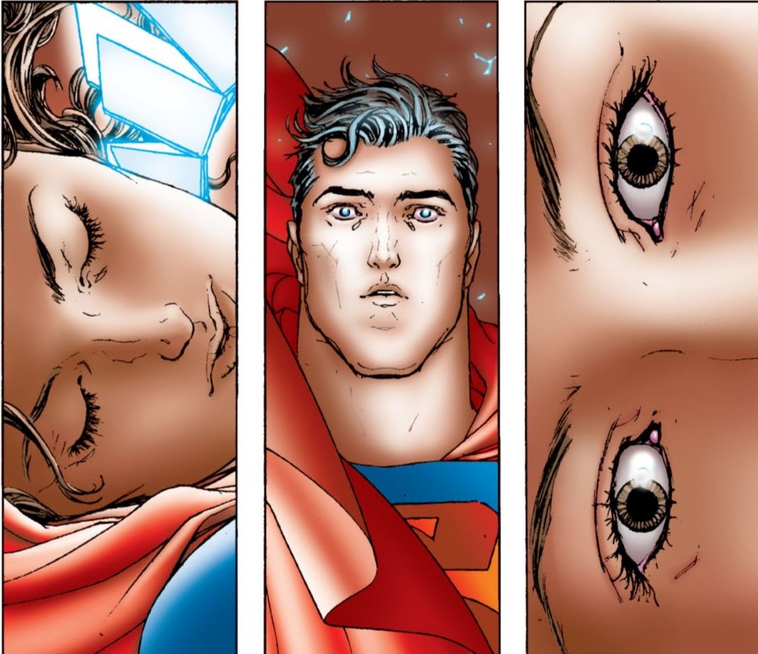 There seems to be an interesting focus on eyes in the sequence with the Ultra-Sphynx. Both with the Sphynx distinct eyes, Clark's heat vision, and Lois blinking in and out of death giving Clark the answer. I don't know if it means anything, but I found it interesting.