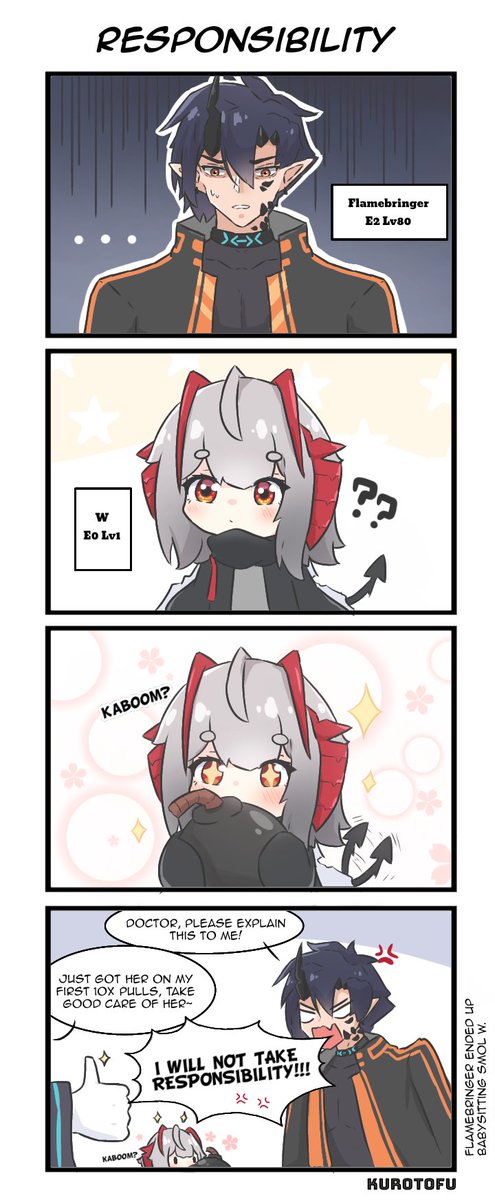 And that's how Flamebringer became a dad.
#arknights #アークナイツ #明日方舟 