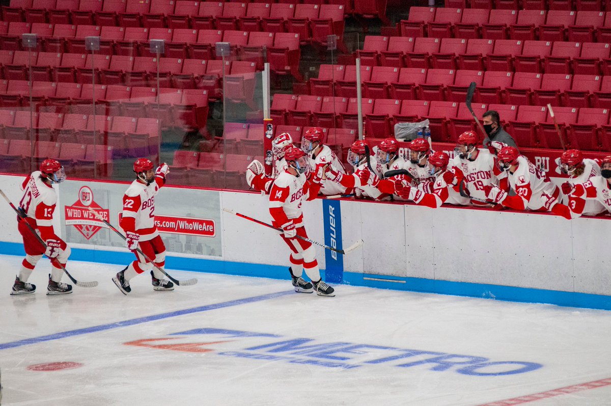 PatDonn12's tweet photo. Sean Driscoll (14) and the Terriers celebrate his first collegiate goal. 📸 #BUvsPC https://t.co/kih9inudGr
