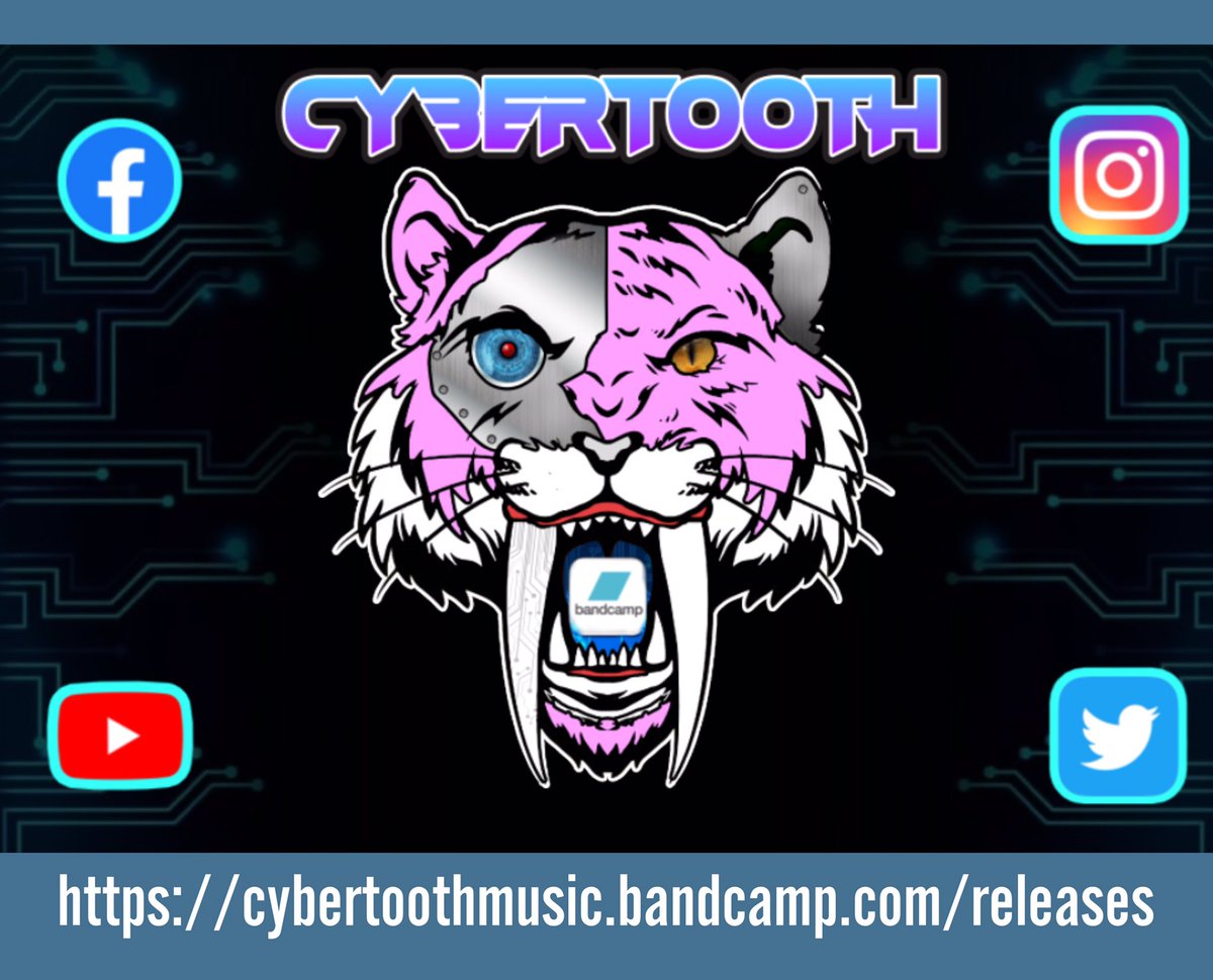 cybertoothmusic's tweet photo. Look for us on all these social medias. Also Bandcamp
#cybertooth #cybert00th #bandcamp
https://t.co/UBHTGHENPB https://t.co/nPIPMFdnoU