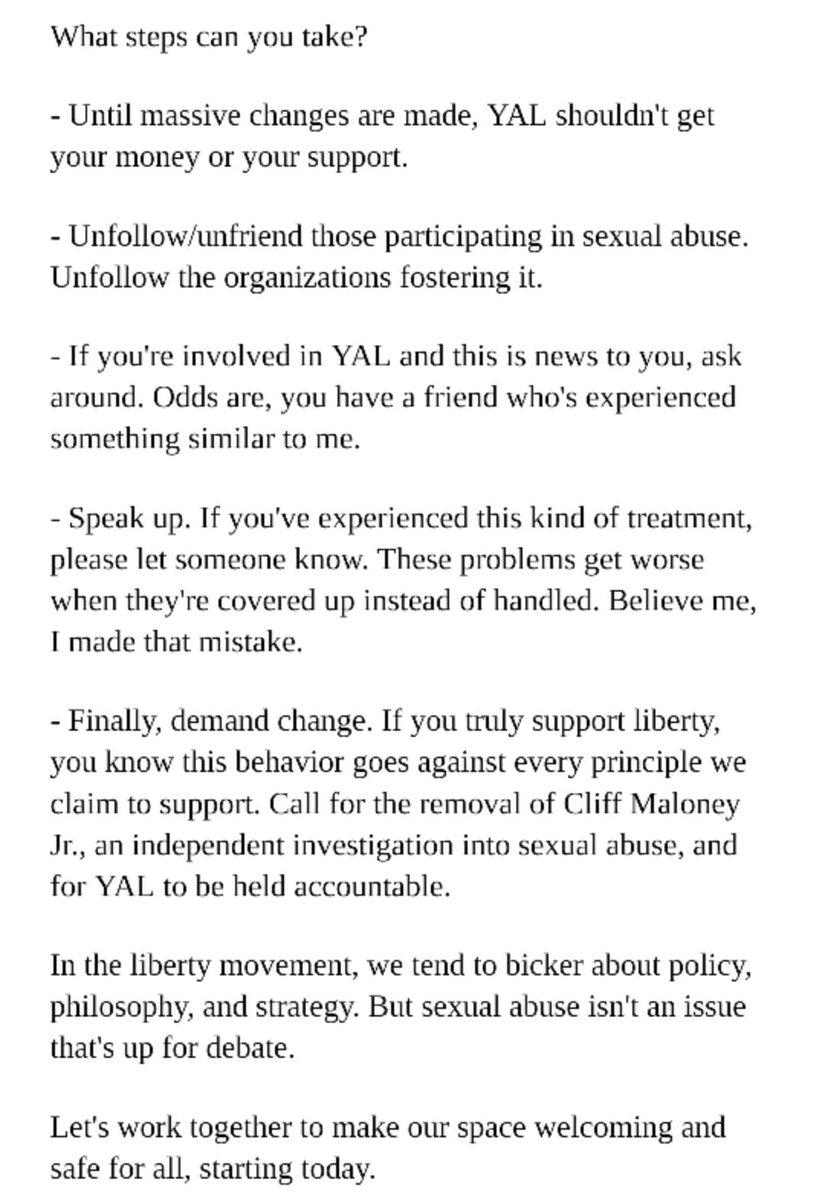 THREAD: I'm speaking up about my experience with sexual misconduct at Young Americans for Liberty @YALiberty  #YALtoo