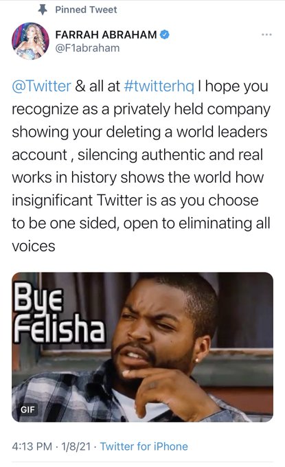 #ByeTwitter if a social platform abuses its power , silences voices, and does this to a world leader<a href="/tag/byetwitter"class="tags">#ByeTwitter</a><a href="/tag/theend"class="tags"><span>#theend</span></a><a href="/tag/twitter"class="tags"><span>#twitter</span></a>