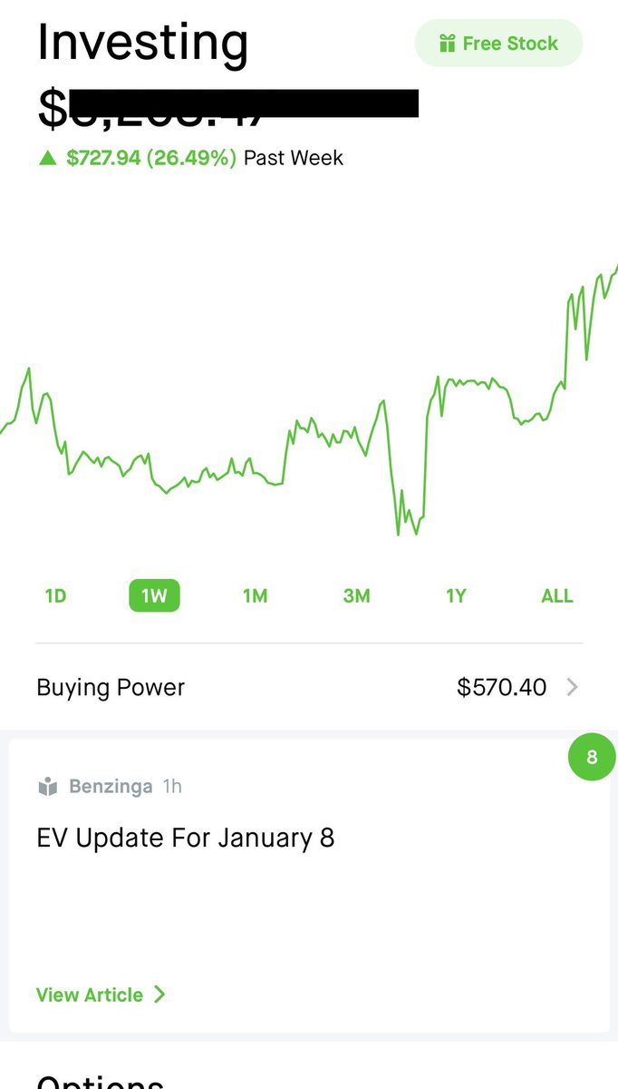 DopeTyler's tweet photo. One of my New Years resolutions was to teach myself to learn how to trade stock options... only 1wk later &amp; I’ve fallen in love 🤑 https://t.co/jbNFmdhptR