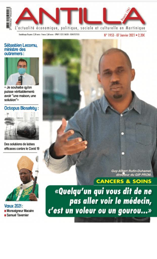 plateforme_de's tweet photo. *** CANCERS ET SOINS ***

Le directeur de la Plateforme Régionale d'Oncologie de la Martinique (GIP PROM), Guy-Albert RUFIN-DUHAMEL répond aux questions de Mike IRASQUE journaliste à  #Antillla.

#Martinique #GIPPROM #Cancer #GuyAlbertRufinDuhamel #Antillla
#Canceretsoins https://t.co/a0zjdirGSD