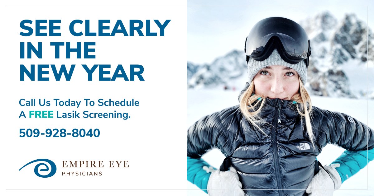 eye_empire's tweet photo. See clearly in the New Year. Call us today to schedule a FREE LASIK screening!
👉 509-928-8040
Learn more at https://t.co/BaRpMWPsg4 https://t.co/5NyXhn0MBO