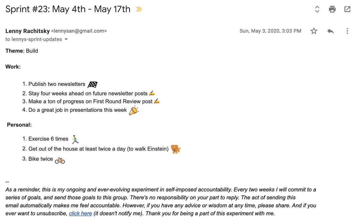 1b/ You don't need to make this super public. Just sending an email to a few friends regularly with your concrete goals about writing (and anything else) works wonders.