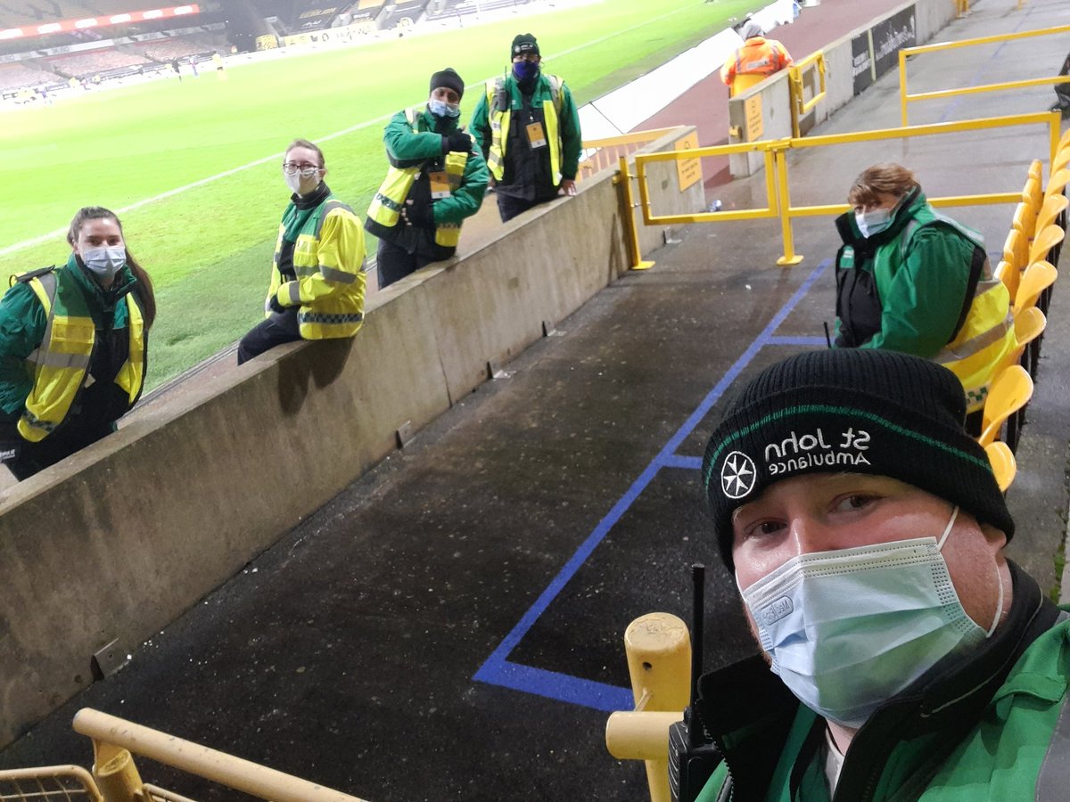 Proud to support <a href="/Wolves/">Wolves</a> tonight as part of.our event cover with special guest Meg from <a href="/PendefordASU/">St John Ambulance - Pendeford</a> and <a href="/melaniedavies2/">melanie davies</a> #MySJANight #StJohnPeople
