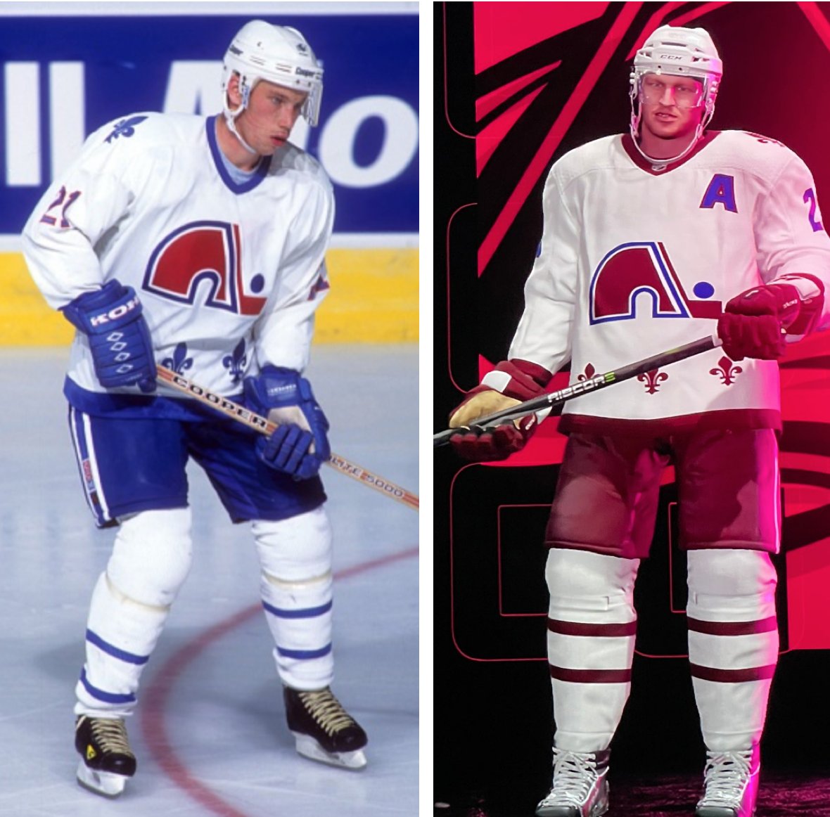 Paul Lukas on X: Nordiques' prototype jerseys, slated for 1995-96, would  have included teal. Team moved to Colorado instead.   / X