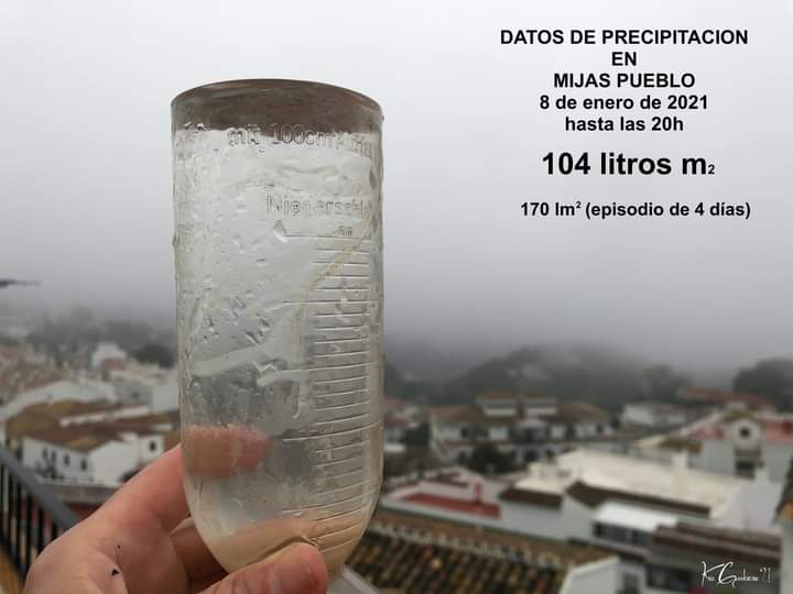 JAPR_es's tweet photo. #Mijas
104 l/m² recogidos en el día de hoy hasta las 20h.
170 l/m² en este episodio de cuatro días.
//
Cristóbal Gambero en Facebook: https://t.co/W6u4d54u5W
.
.
#MijasWs #MijasPueblo #MijasPueblo_info #JAPR_es #Málaga #Málaga103 #CostaDelSol #Andalucía #Spain #MeteoMijas https://t.co/oBOiRqmqY4