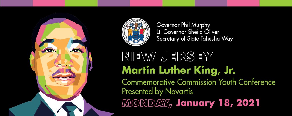 NewJerseyDOE's tweet photo. On Monday, January 18th, 2021, The State of New Jersey Dr. Martin Luther King, Jr. Commemorative Commission will host a virtual youth conference titled "Youth, We Hear You!"
To learn more and to sign up, click here: https://t.co/fzVlIJmJEa.
#MLKDay #MLKCommission https://t.co/EQEreIlm7v