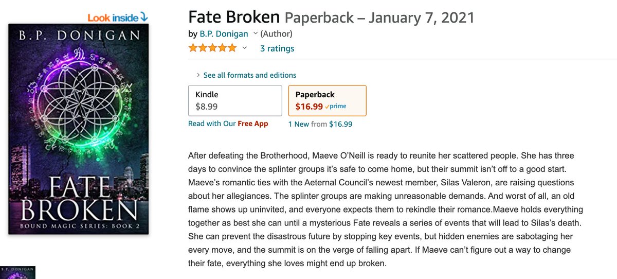 BPDonigan's tweet photo. Aaaand... we now have a print edition of Fate Broken!  🔥HOT OFF THE PRESS! 🔥 

Order a print copy > https://t.co/N1wKToU4cL

@RAPublishing #FateBound #UrbanFantasy #UrbanFantasyAuthor #indieauthor  #PNRR https://t.co/aLSn5mVkZo