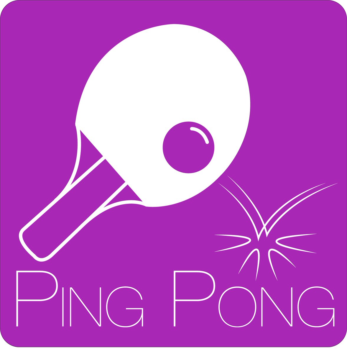 vinnievanaction's tweet photo. Day 39 #dailylogochallenge #Logodesigner #GraphicDesigner #webdesigner #branding #Marketing #Illustrator #Logo #LogoDesign @AdobeDesign @Adobe #pingpong #purple #GraphicDesign https://t.co/wsQoq5Zn4M